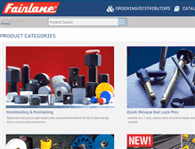 Tablet Screenshot of fairlaneproducts.com